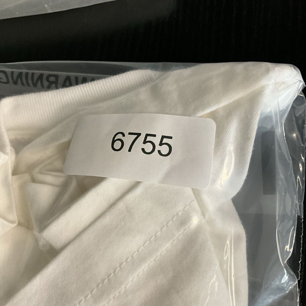Nike Women's Cropped Top T-Shirt Short Sleeve Crewneck M Loose Fit White - Picture 4 of 4